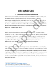 HTH Køkkener | Afsætning