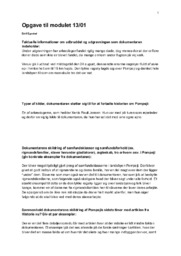 Pompejis sidste timer dokumentar | Opgaver