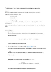 Rente- og annuitetsregning og regression