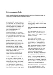 Det er arabiske forår | Historie