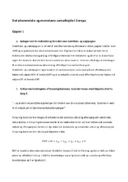 Det økonomiske samarbejde i EU