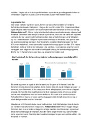 Problembaseret opgave om frihandel