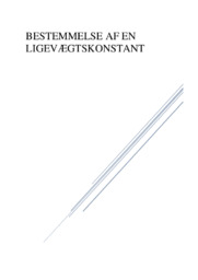 Bestemmelse af ligevægtkonstant | Kemirapport