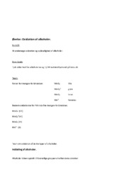 Oxidation af alkoholer | Kemirapport