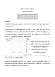 Udlede ud fra lineær regression | Samfundsfagsopgave