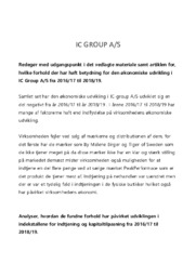 Ic Group AS | Udvikling