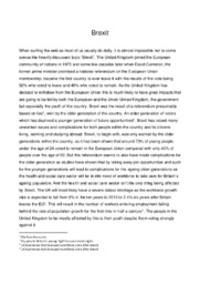 Brexit essay