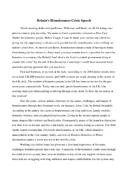 Britain’s Homelessness Speech