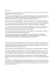 Climate speech