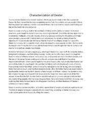 Characterization of Dexter