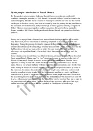 By the people – the election of Barack Obama | Engelsk