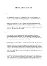 Indentitetsudvikling den første tid