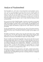 Naadsensbrød | Analyse | Henrik Pontoppidan