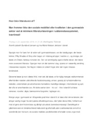 Berlingske Tidende | Analyse | Lisbeth Gundlund Jensen