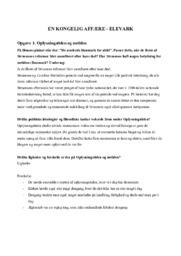 En Kongelig Affære | Dansk Opgaver