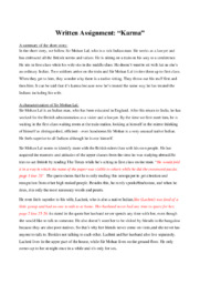 Karma khushwant singh analysis picture