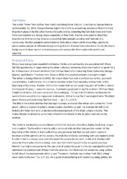 ‘More Than Coffee’ | Summary and analytical essay