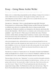 Essay | Going Home Archie Weller | Essaynoter