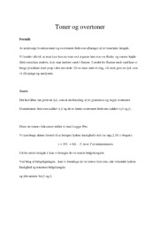 Toner og overtoner | Fysikrapport