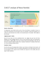 Novo Nordisk | S.W.O.T analyse