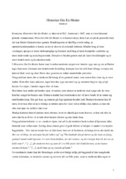 Historien Om En Moder | Analyse | H.C. Andersen