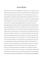 Social Media | Essay