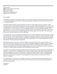 Summer Job Application | Engelsk