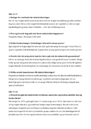 Industrialiseringen | Historie noter