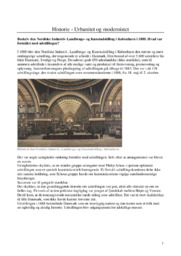 Urbanitet og modernistet | Historienoter