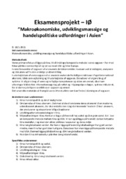 Makroøkonomiske, udviklingsmæssige og handelspolitiske… | IØ