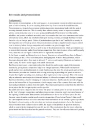 Free trade and protectionism | IØ opgave