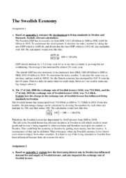 The Swedish Economy | IØ opgave | Noter