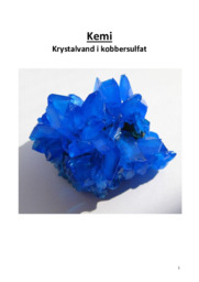 Krystalvand i kobbersulfat | Rapport  | Kemi