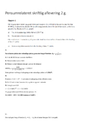 Pensumrelateret skriftlig aflevering | Matematik