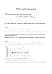 Sandsynlighed og funktioner | Matematikaflevering