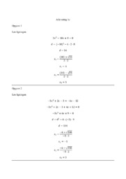 Ligninger og funktioner | Matematikaflevering