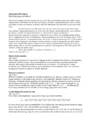 Matematik SRO udkast | SRO noter