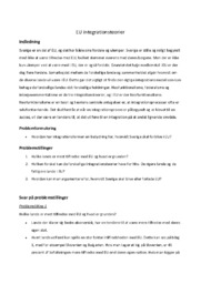 EU integrationsteorier | Synopse