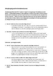 Kriminalitetsteorier | Arbejdsspørgsmål | Samfundsfag Opgave