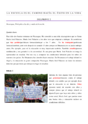 La escuela es el camino hacía el éxito en la vida