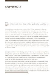 Micro Matic AS | Aflevering | Virksomhedsøkonomi