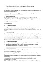 Virksomhedens strategiske planlægning | Noter
