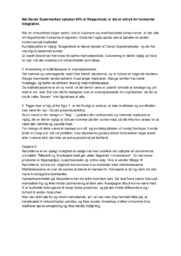 Horisontal integration | Afsætning | Noter
