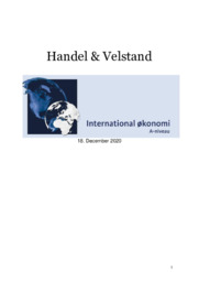 Handel og Velstand | IØ opgave