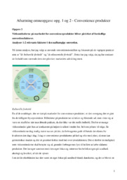 Convenience produkter omverdensmodel