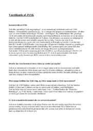 Jysk værdikædeanalyse