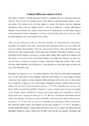 Cultural difference matters in love | Essay