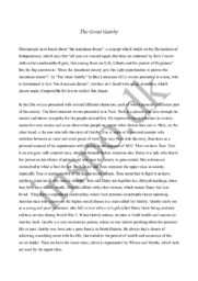 The Great Gatsby | Engelsk