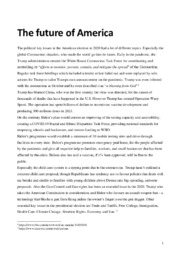 The future of America | Essay