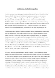Ambition as Macbeth’s tragic flaw | Essay